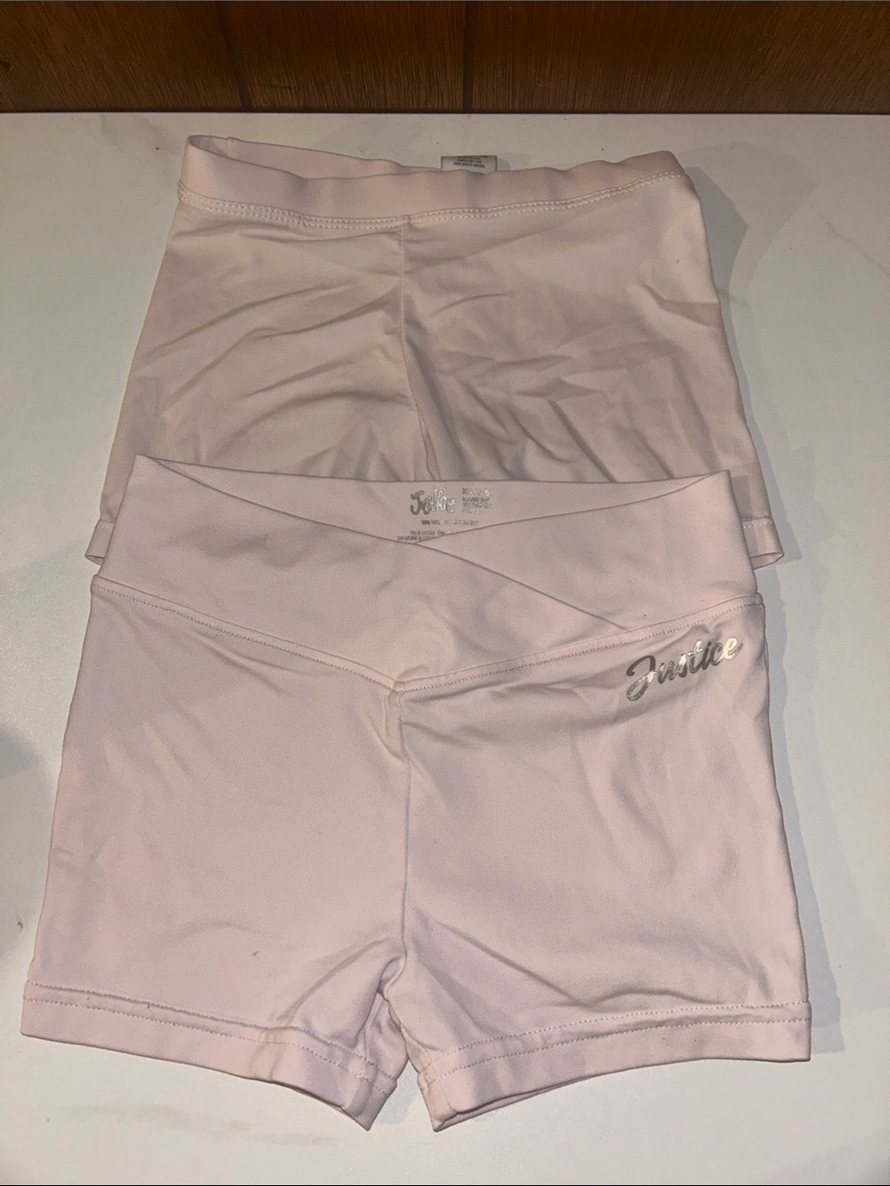 5/$20 Justice | Light Pink Athletic Shorts Set
